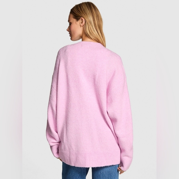 PINK Victoria's Secret Light Pink Cardigan - Picture 2 of 8